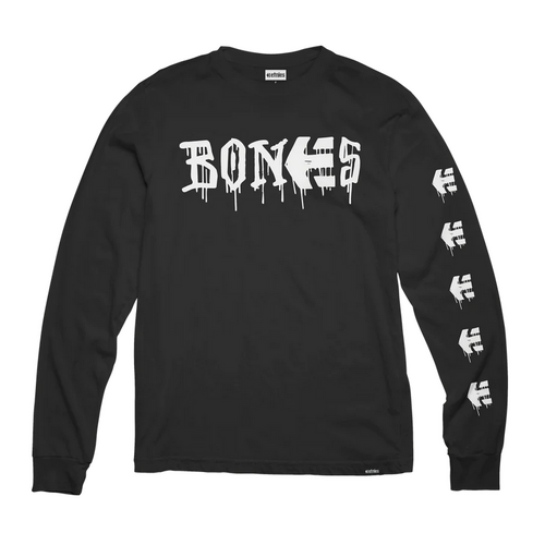 Etnies Bones Black Mens Long Sleeve Tee