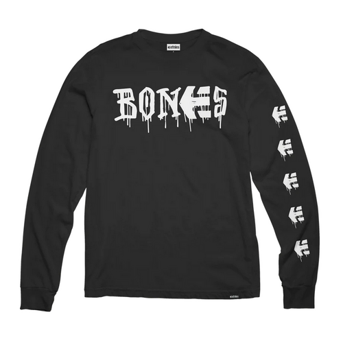 Etnies Bones Black Mens Long Sleeve Tee [Size: X-Large]