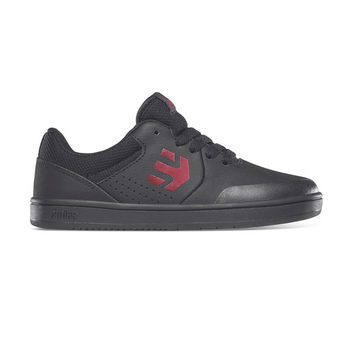 Etnies Kids Marana Black Red Black Youth Skateboard Shoes [Size: 1]