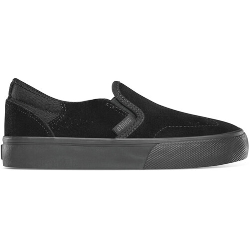 Etnies Marana Slip Ons Black Black Kids Skateboard Shoes [Size: 4]