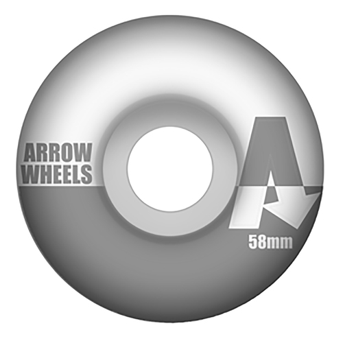 Arrow CS Formula Conical Pastel Grey 58mm 83b Skateboard Wheels