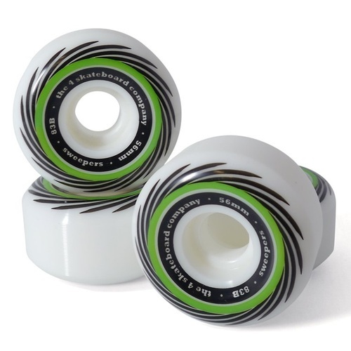 The 4 Skateboard Co Sweepers 56mm 101a Skateboard Wheels