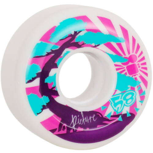 Picture Wheel Co Kushi 58mm 80a Skateboard Wheels