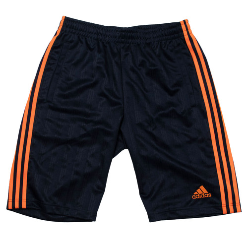 Adidas Climalite Navy Orange Large Sports Shorts Used Vintage