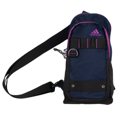 Adidas Navy Purple Mini Backpack Sling Style Bag Used Vintage