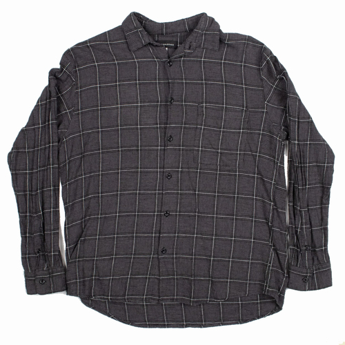 Antiqulothes Long Sleeve Grey Medium Shirt Used Vintage
