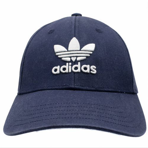 Adidas Embroided Navy Strapback Dad Hat Cap Used Vintage