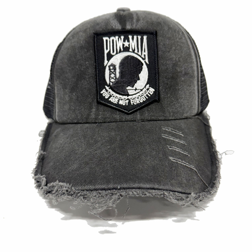 POW MIA Snapback Vintage Style Trucker Hat Cap