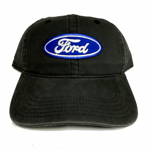 Ford Embroidered Patch Graphite Grey Dad Baseball Cap