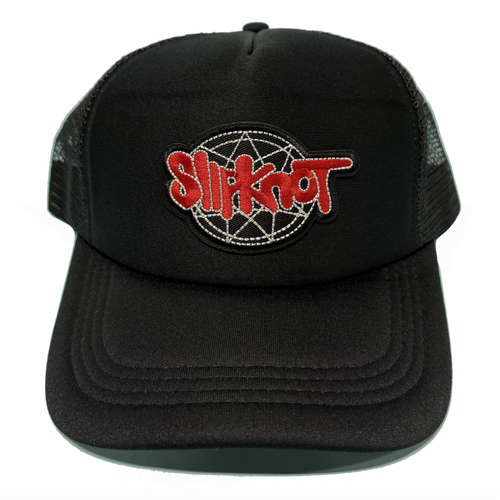 SlipKnot Embroidered Patch Black Trucker Cap Hat
