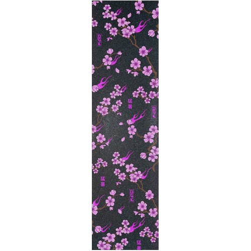 DGK Fire Blossom Black 9" 33" Skateboard Griptape Sheet