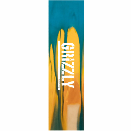 Grizzly Tie Dye Blue Yellow 9" Skateboard Griptape