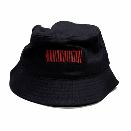 Soundgarden Embroidered Patch Black Bucket Cap Hat