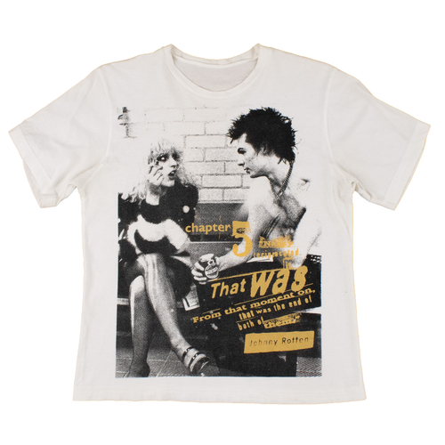 Sid and Nancy Medium White T-Shirt Used Vintage
