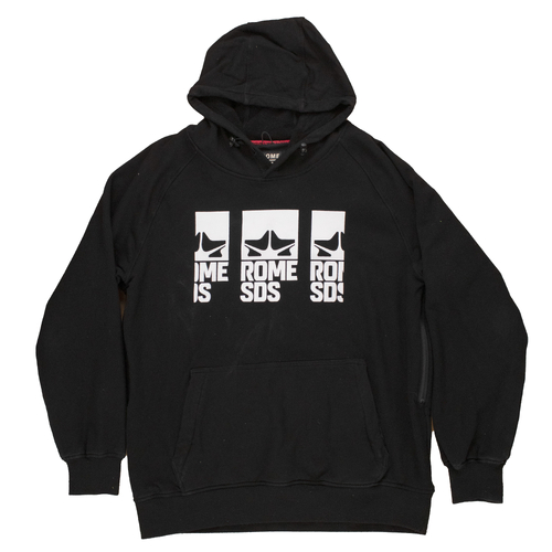 Rome Snowboarding DWR Hoodie Black Mens Medium Used Vintage
