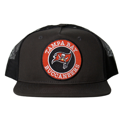 Tampa Bay Embroidered Patch Black Trucker Cap Hat