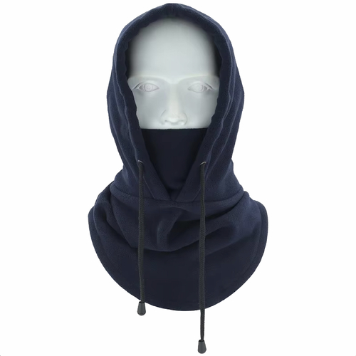Boarders Navy Polar Fleece Hooded Face Mask