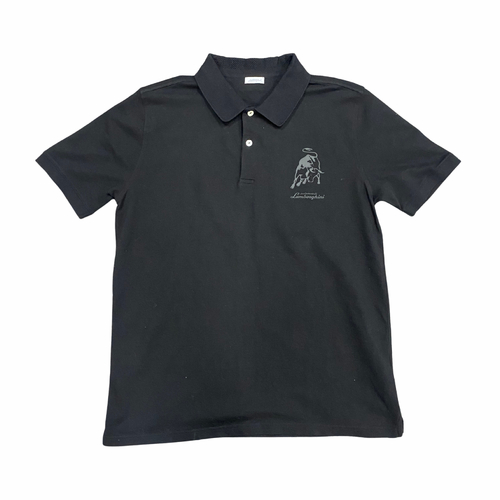 Lamborghini Black Mens XL Polo Shirt Used Vintage