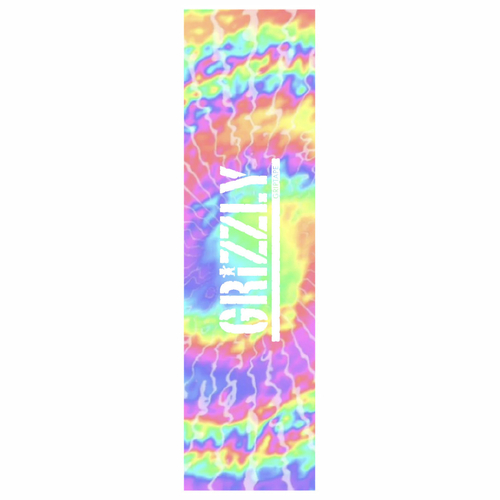 Grizzly Tie Dye Pastel 9" x 33" Skateboard Griptape