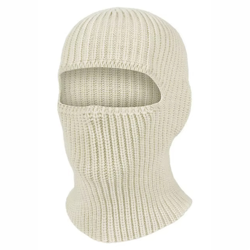 Boarders Off White Balaclava Face Mask Beanie