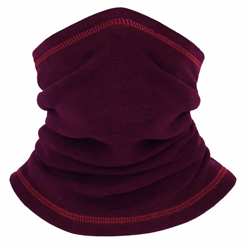 Boarders Maroon Light Weight Polar Fleece Youth Neck Warmer Mask