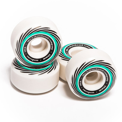 The 4 Skateboard Company Green 56mm Wheels
