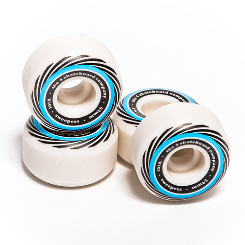 The 4 Skateboard Company Blue 54mm Wheels