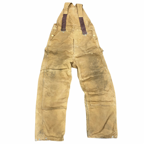 Carhartt Lined Winter Overalls 36 x 32 Mens Used Vintage