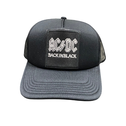 AC/DC Black Snapback Trucker Hat Cap