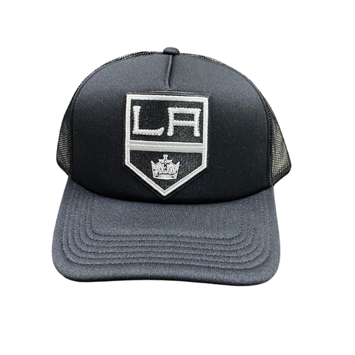 LA Kings Black Snapback Trucker Hat Cap