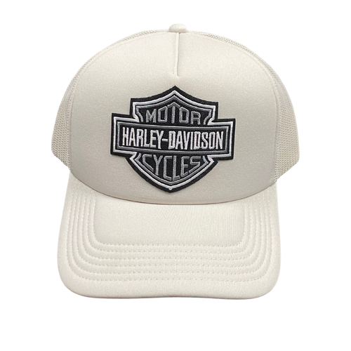 Harley Davidson Bone Snapback Trucker Hat Cap