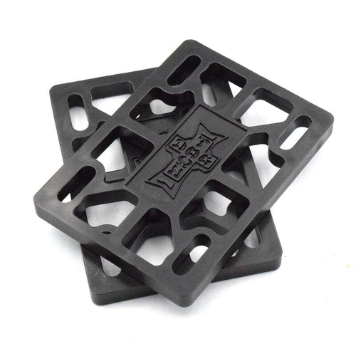 Dogtown 1/2 Hard Risers Black Skateboard Riser Pads
