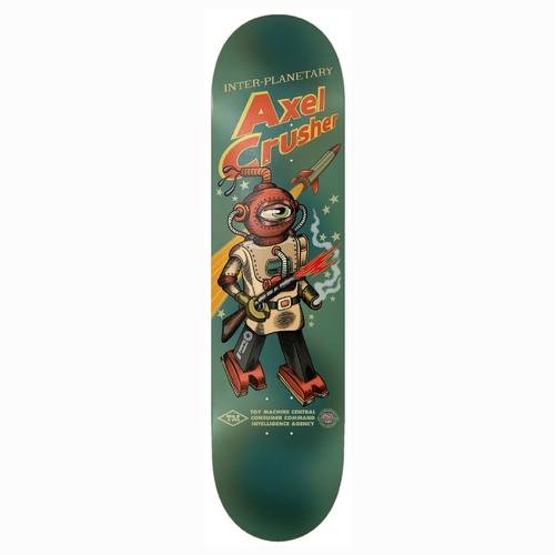 Toy Machine Axel Robot Crusher 8.0" Skateboard Deck
