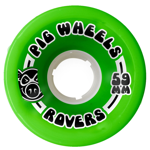 Pig Rovers 59mm 85a Green Skateboard Wheels