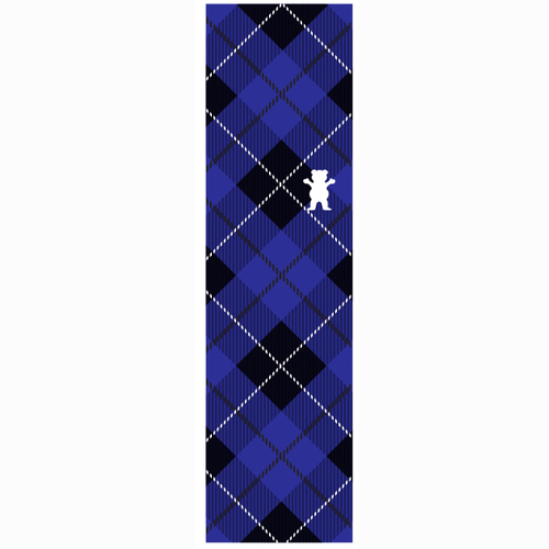 Grizzly Stamp Plaid Blue 9" Skateboard Griptape