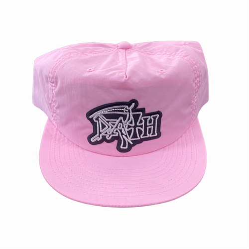 Death Metal Pink Nylon Snapback Hat Cap