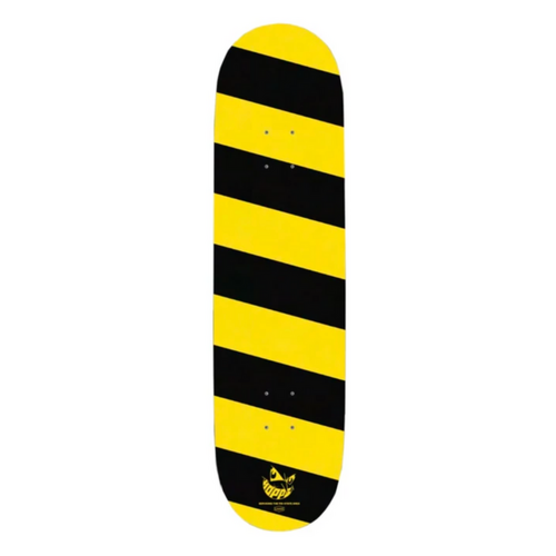 Hopps x Labour Barrier 8.25" Black Yellow Skateboard Deck