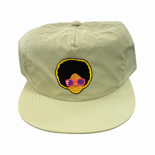 Afro Tan Nylon Snapback Hat Cap