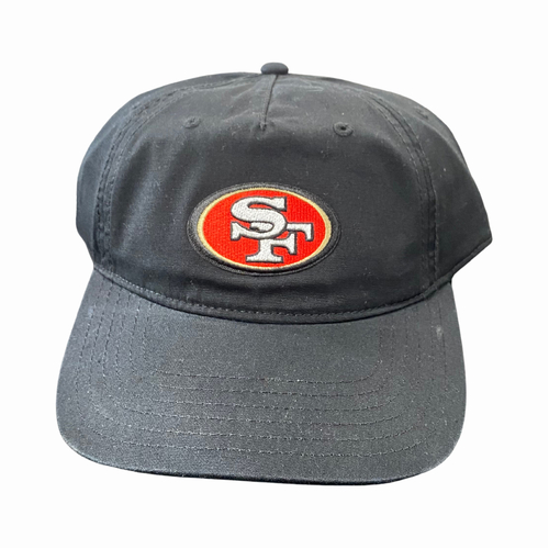 San Francisco 49ers Black Strapback Hat Cap