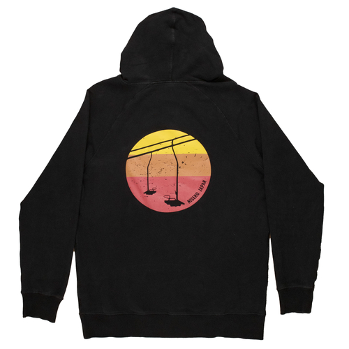 Oyuki Hooded Sweat Hoody Black Mens Large Used Vintage