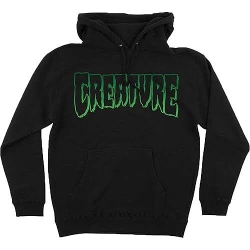 Creature Outline Large Black Hoodie