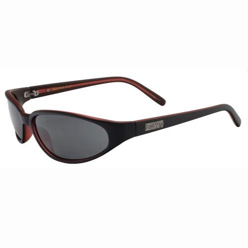 Black Flys Micro Flys Matte Black Red Smoke Lens Sunglasses
