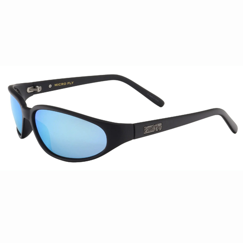 Black Flys Micro Flys Matte Black Blue Mirror Lens Sunglasses