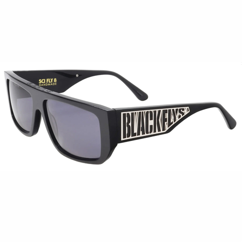 Black Flys Sci Fly 8 Gloss Black Smoke Lens Sunglasses