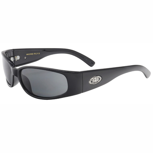 Black Flys Micro Fly 2 Gloss Black Smoke Lens Sunglasses