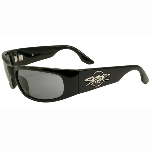 Black Flys Sonic Fly Gloss Black Smoke Lens Sunglasses