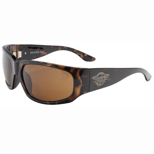 Black Flys Skater Fly Jay Adams Gloss Tortoise Brown Lens Sunglasses