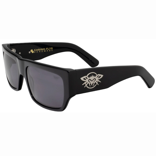 Black Flys Casino Flys Black with Smoke Lens Sunglasses