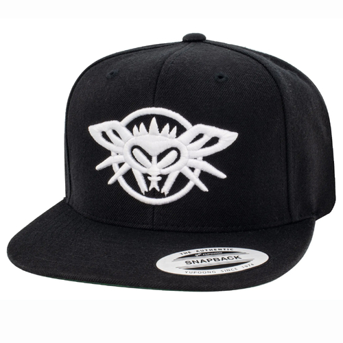 Black Flys 3D Phantom Black Yupoong Snap Back Hat Cap