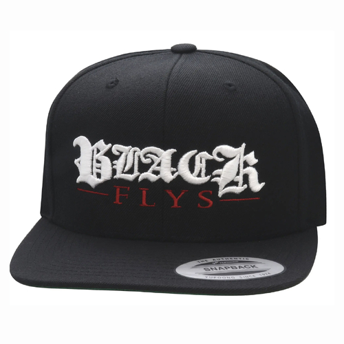 Black Flys Fly Class Black Yupoong Snap Back Hat Cap